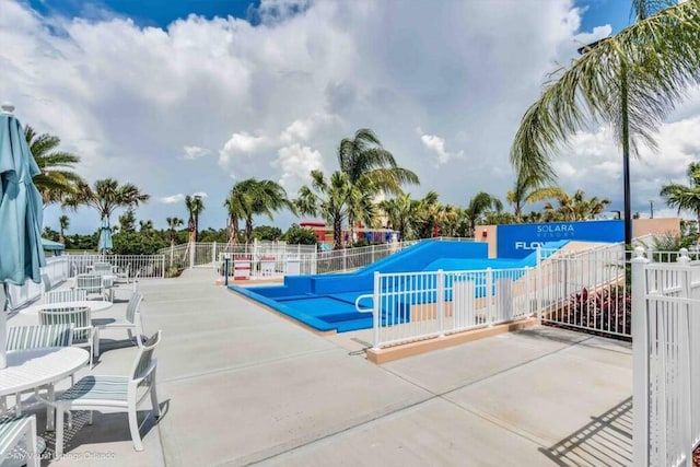 view of pool with a patio