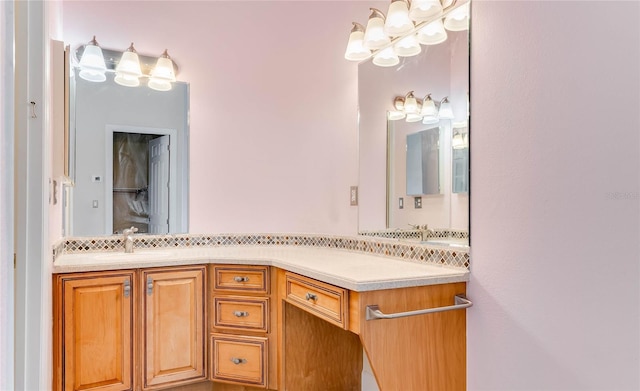 bathroom featuring vanity