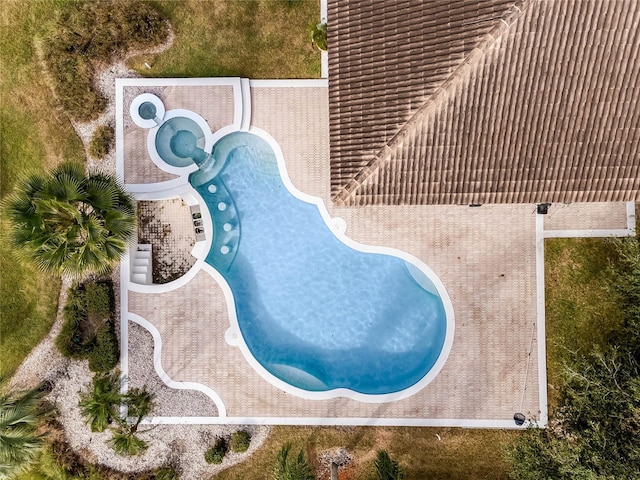 birds eye view of property