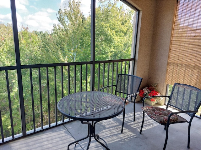 view of balcony