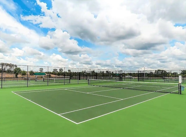 view of sport court