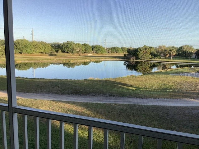 view of water feature