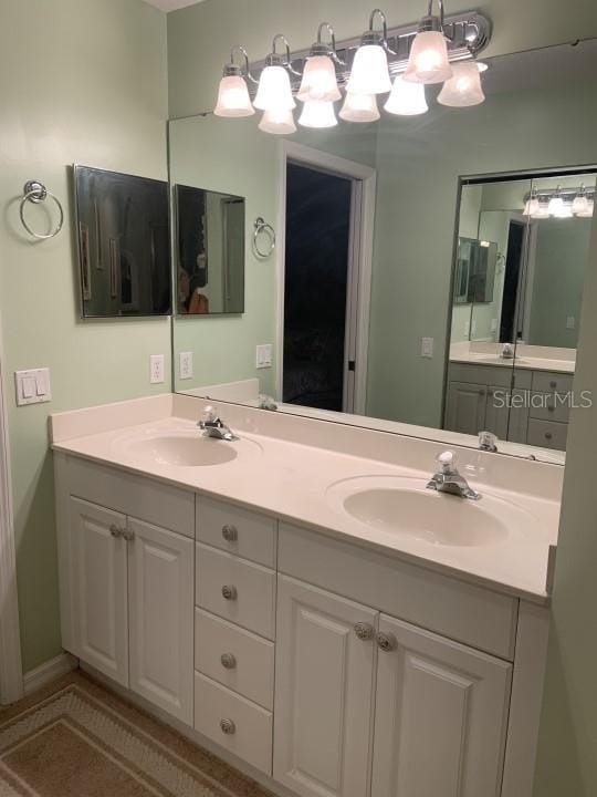 bathroom with vanity