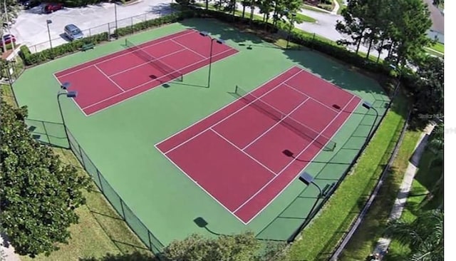 view of tennis court