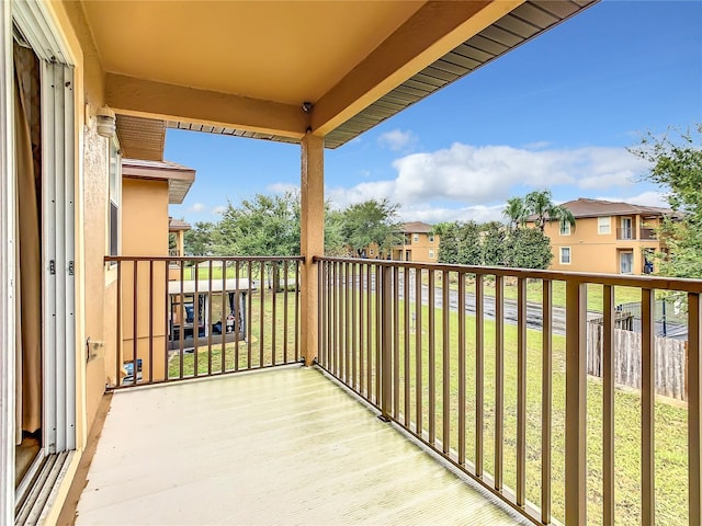 view of balcony