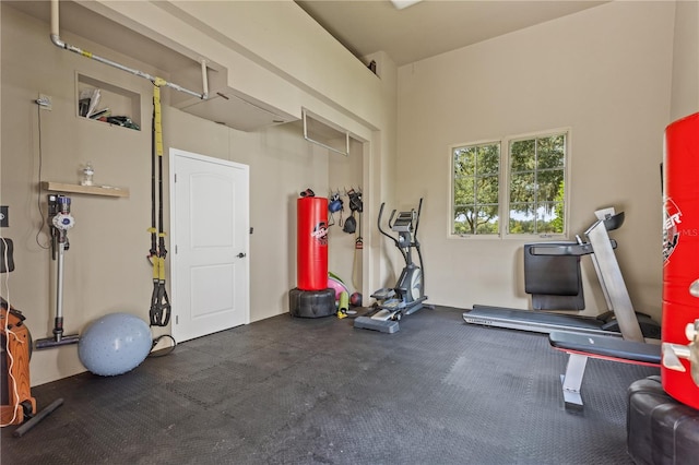 view of workout area