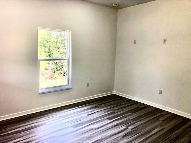7539 Bernal Dr, Sebring, FL 33872 - empty room featuring plenty of natural light, dark wood-type flooring, and baseboards