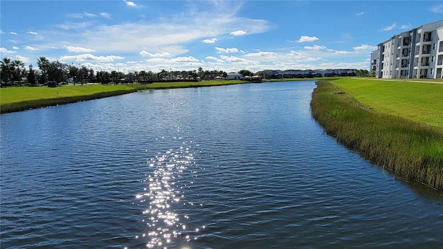 view of water feature