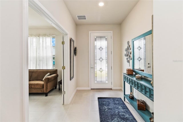 view of tiled entryway