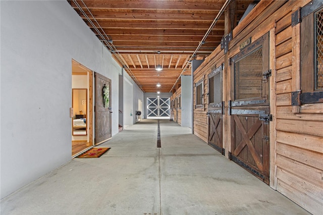 view of horse barn