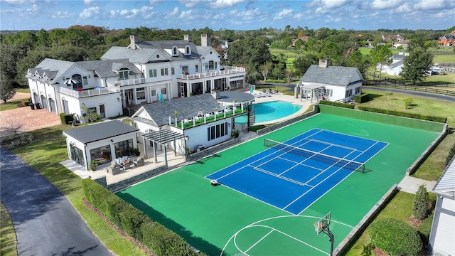 view of sport court