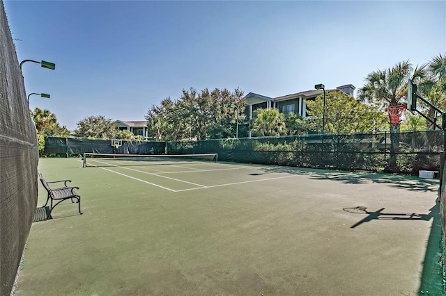 view of tennis court