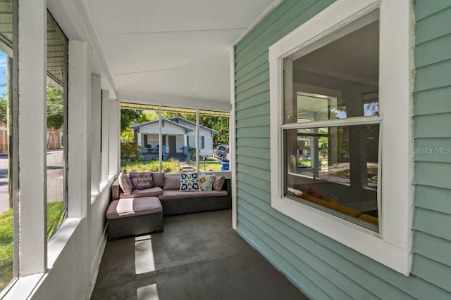 sunroom featuring a healthy amount of sunlight