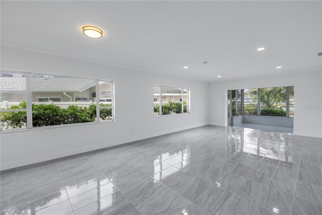 tiled empty room with plenty of natural light