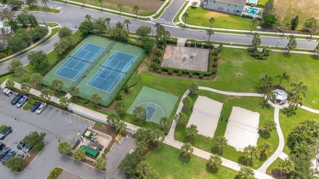 birds eye view of property