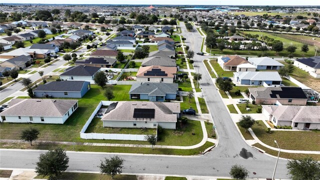 aerial view featuring a residential view