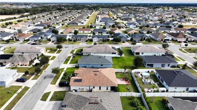 drone / aerial view featuring a residential view