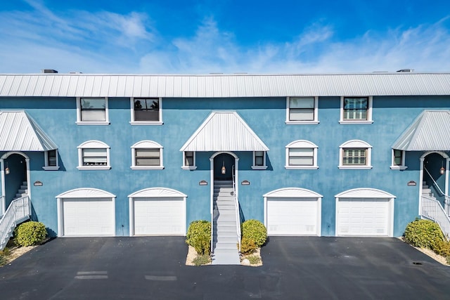 view of property with a garage