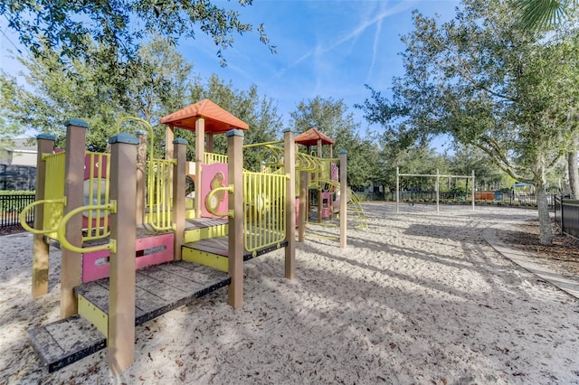 view of jungle gym