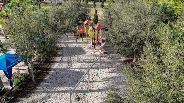 view of jungle gym