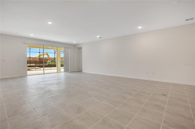 view of tiled empty room