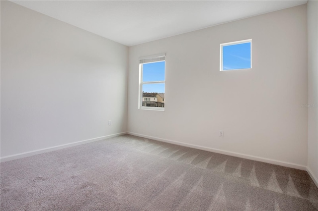 unfurnished room with carpet flooring