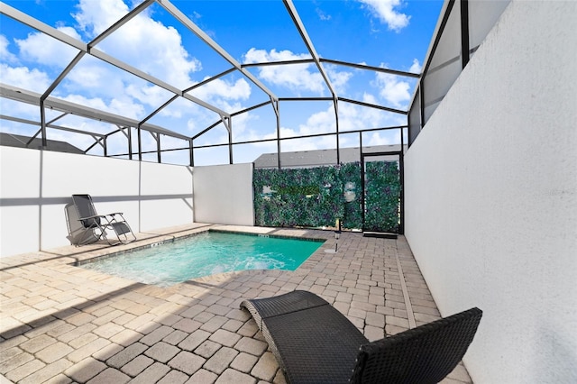 view of pool with a patio