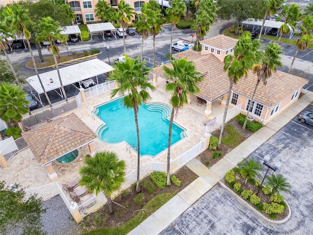 13524 Turtle Marsh Loop Unit 638, Orlando, FL 32837 - aerial view of a pool
