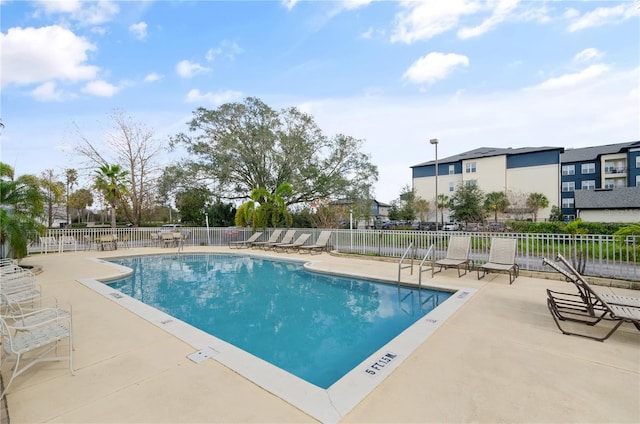 view of pool with a patio area