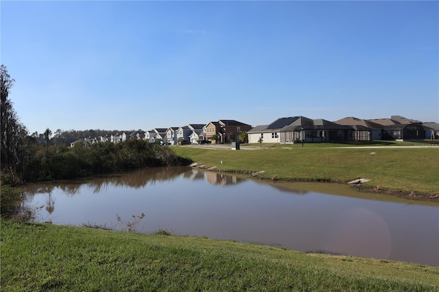 view of property view of water