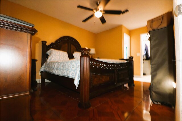 595 Benjamin Franklin Pl, Orlando, FL 32809 - bedroom with ceiling fan