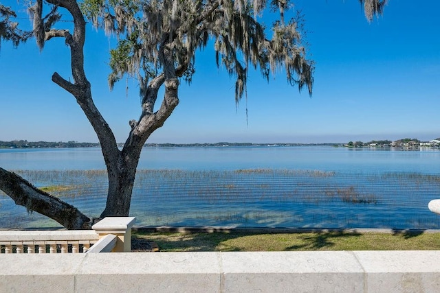 view of water feature