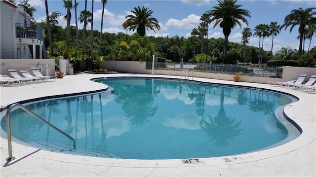 view of pool