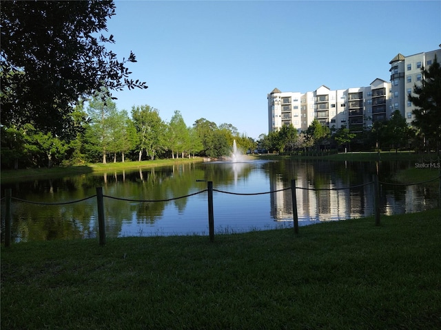 view of property view of water