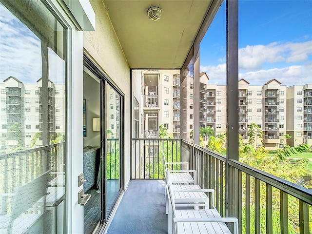 view of balcony