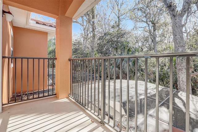 view of balcony