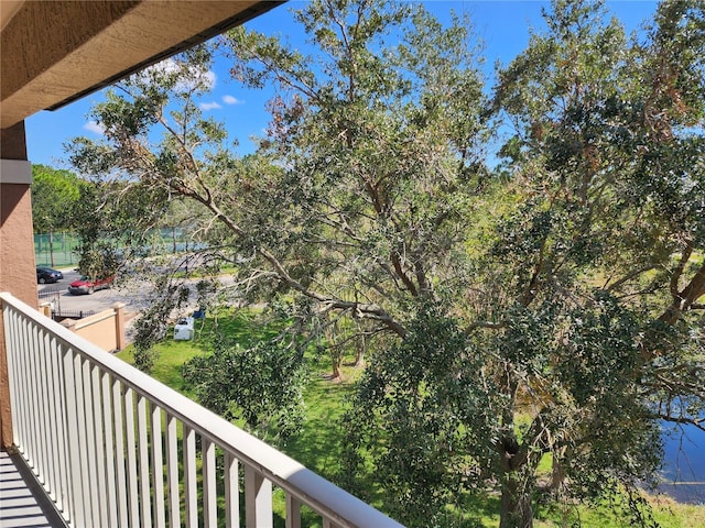 view of balcony