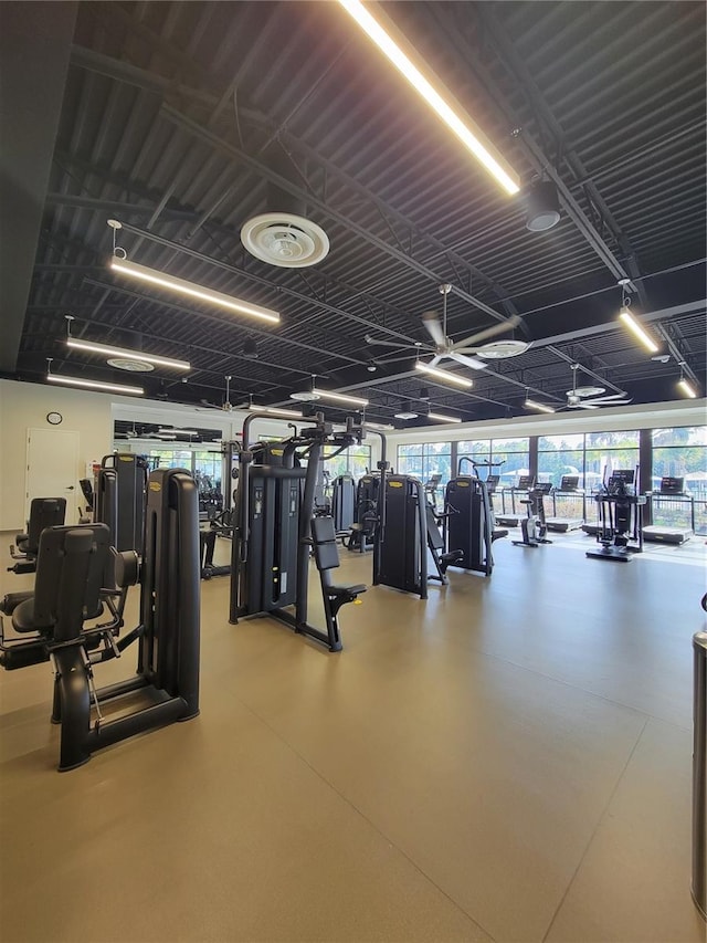 view of exercise room