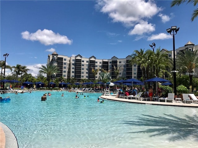 view of pool