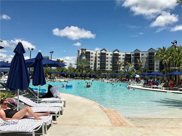 view of pool