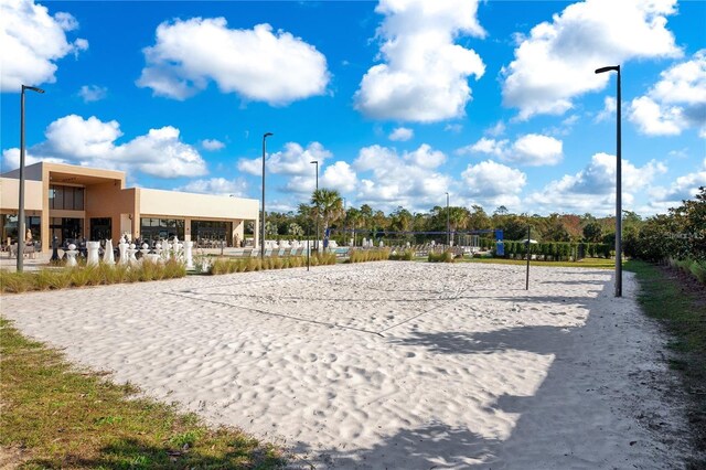 view of home's community with volleyball court