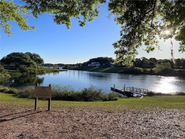 property view of water