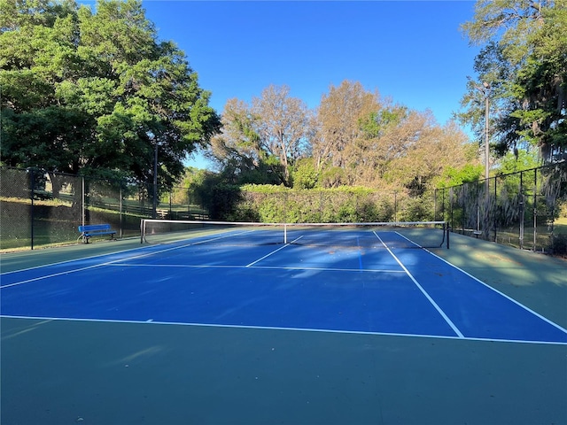 view of sport court