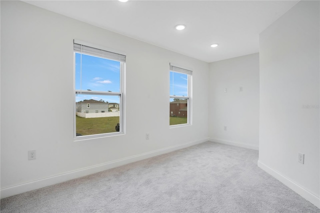 view of carpeted empty room