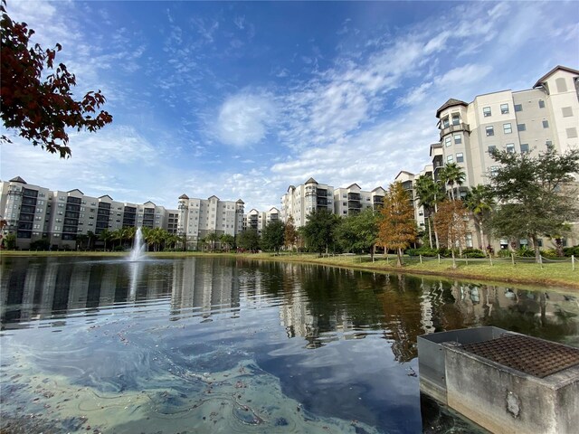 view of property view of water