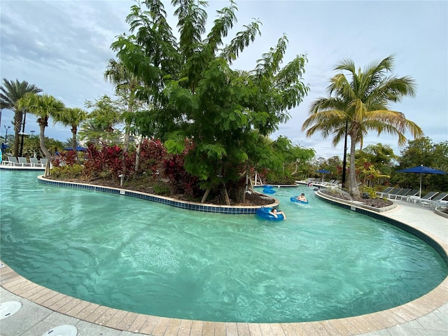 view of pool