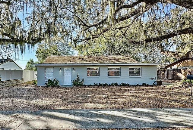 view of ranch-style home