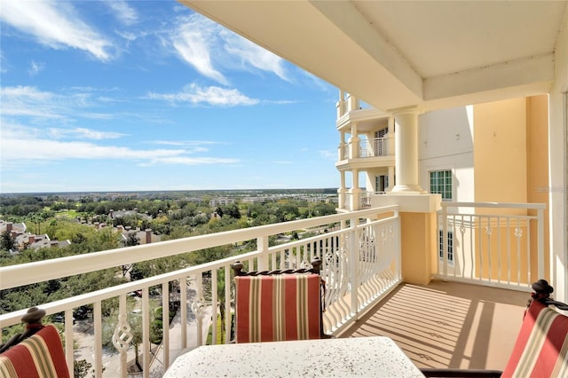 view of balcony