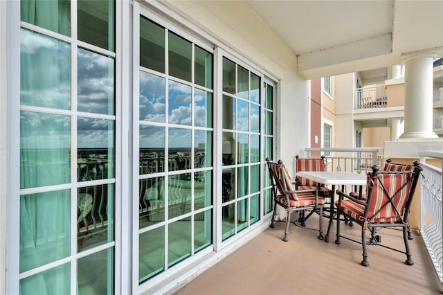 view of balcony