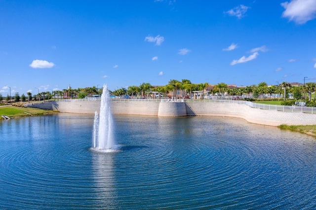 view of water feature